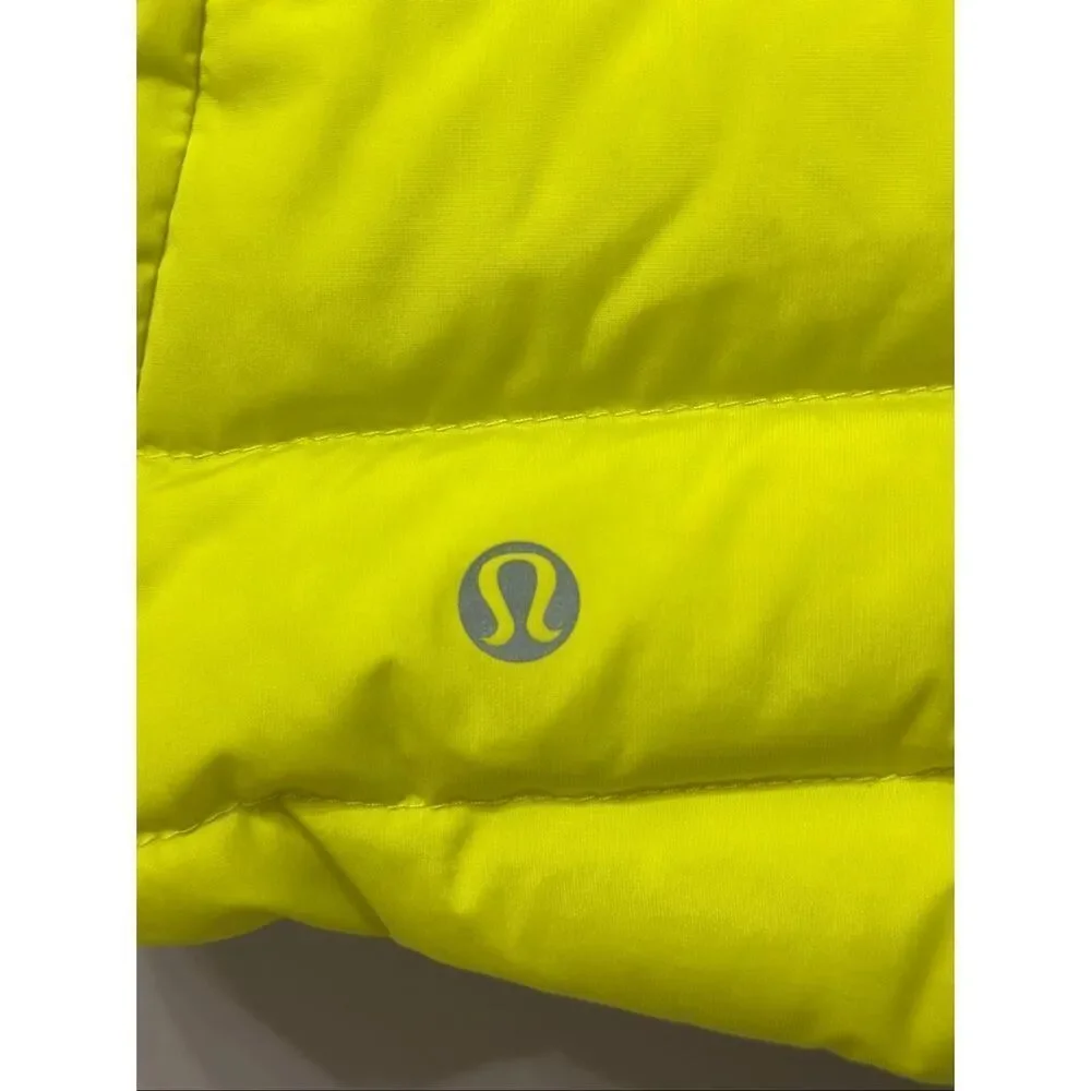 Lululemon Fluffed Up Goose Down Neon Puffer Vest Women's Size 4US